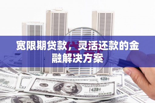 元宝山宽限期贷款，灵活还款的金融解决方案