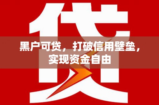 元宝山黑户可贷，打破信用壁垒，实现资金自由