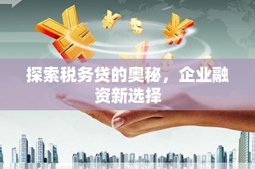 元宝山探索税务贷的奥秘，企业融资新选择
