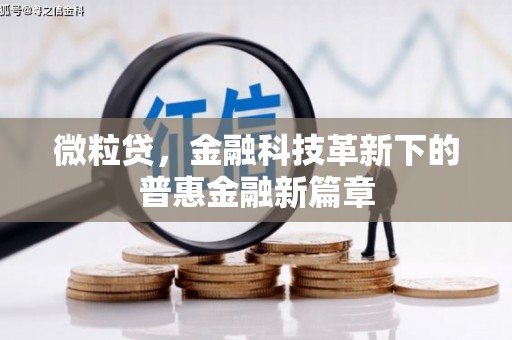元宝山微粒贷，金融科技革新下的普惠金融新篇章