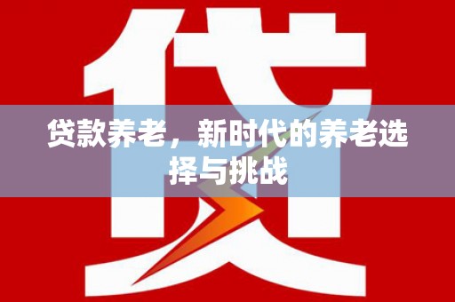 元宝山贷款养老，新时代的养老选择与挑战