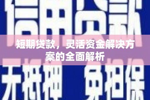 元宝山短期贷款，灵活资金解决方案的全面解析