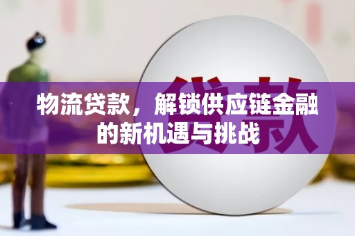 元宝山物流贷款，解锁供应链金融的新机遇与挑战